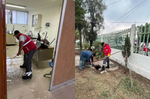 Aguacero provoca inundaciones en Ecatepec, Tultitlán y La Paz